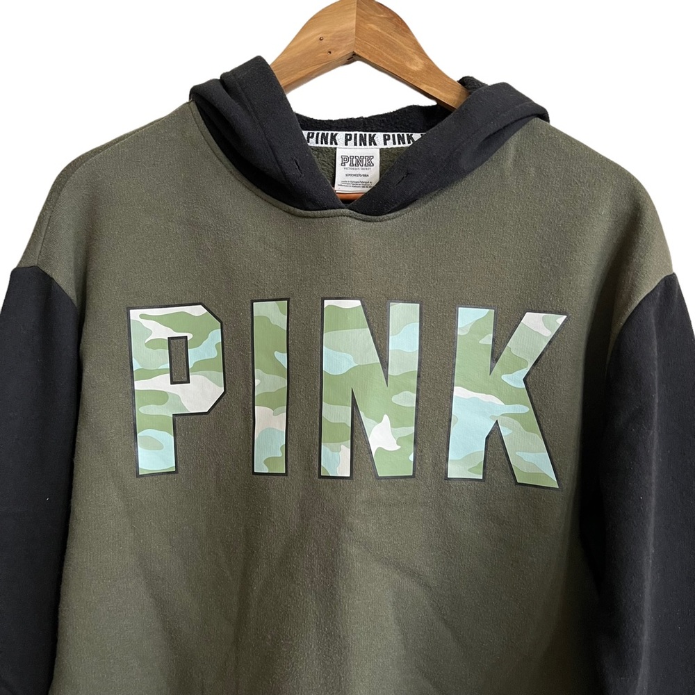 Victoria’s Secret PINK Camo Cropped Hoodie - Picture 4 of 8